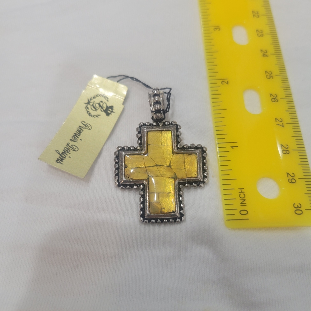 Premier Designs Gold and Silver Cross Necklace